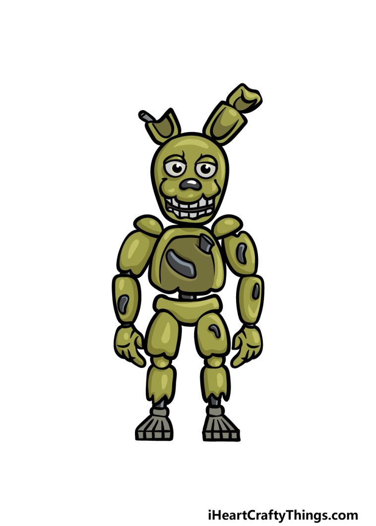 Springtrap Drawing How To Draw Springtrap Step By Step
