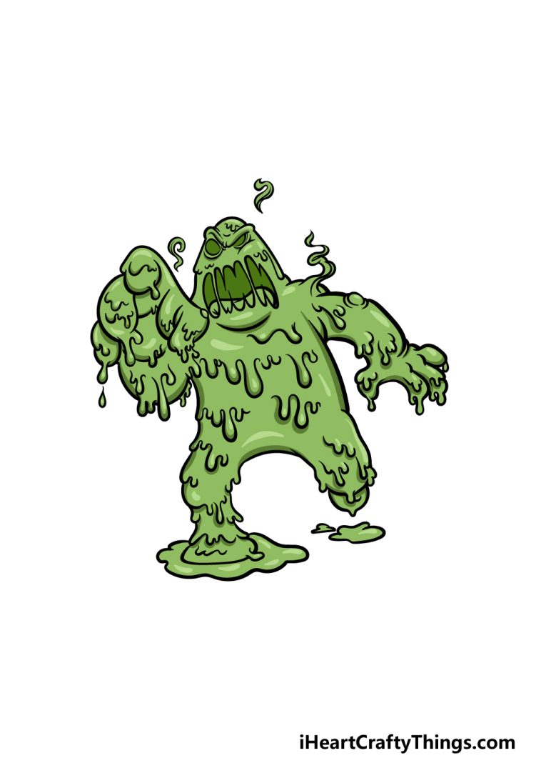 Slime Drawing - How To Draw Slime Step By Step