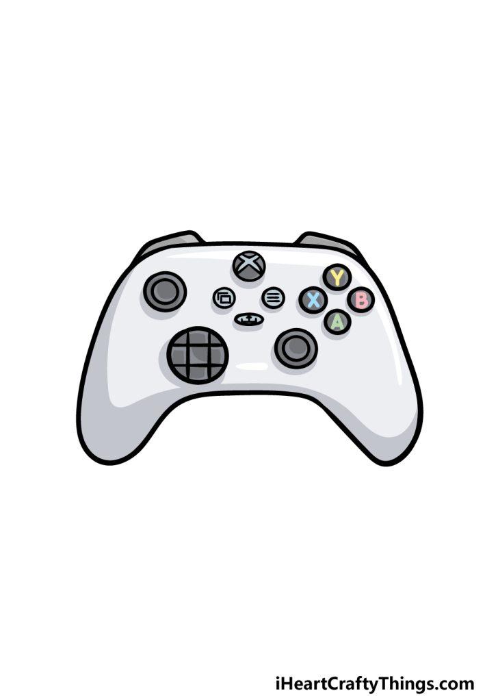 Xbox Controller Drawing How To Draw An Xbox Controller Step By Step