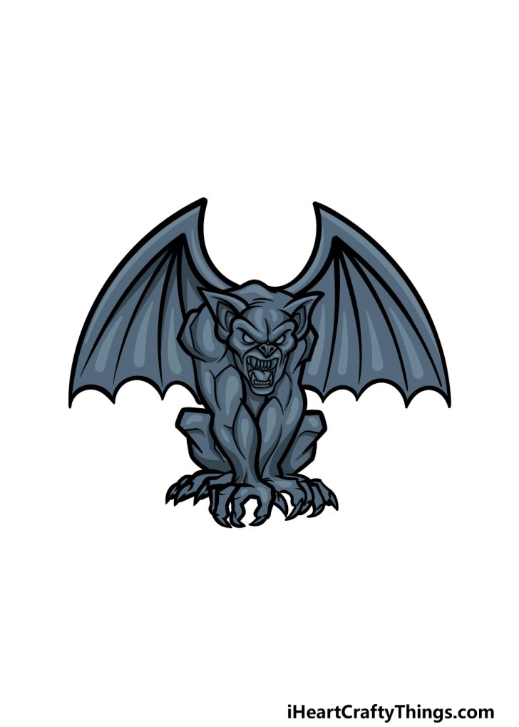 Gargoyle Drawing - How To Draw A Gargoyle Step By Step