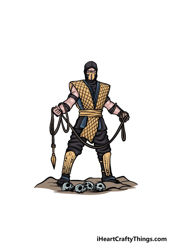 Scorpion From Mortal Kombat Drawing - How To Draw Scorpion From Mortal ...