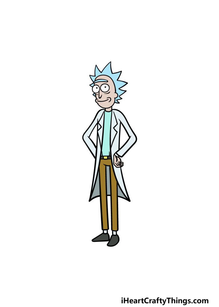 Rick Drawing - How To Draw Rick Step By Step