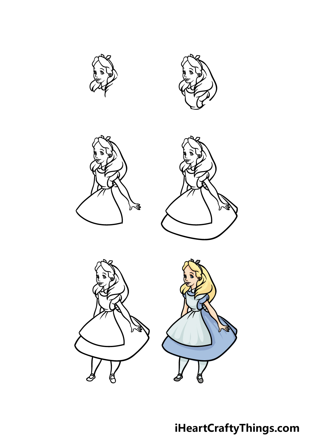 alice in wonderland drawing ideas