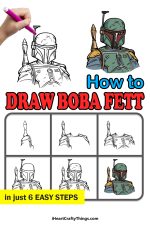 Boba Fett Drawing - How To Draw Boba Fett Step By Step