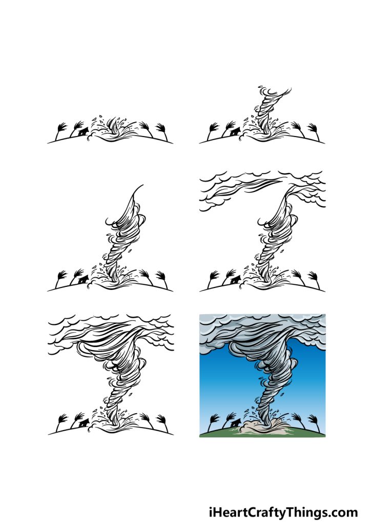 Hurricane Drawing How To Draw A Hurricane Step By Step