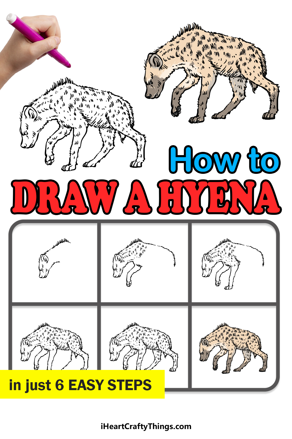 hyena drawing