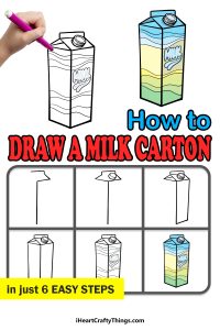 Milk Carton Drawing - How To Draw A Milk Carton Step By Step