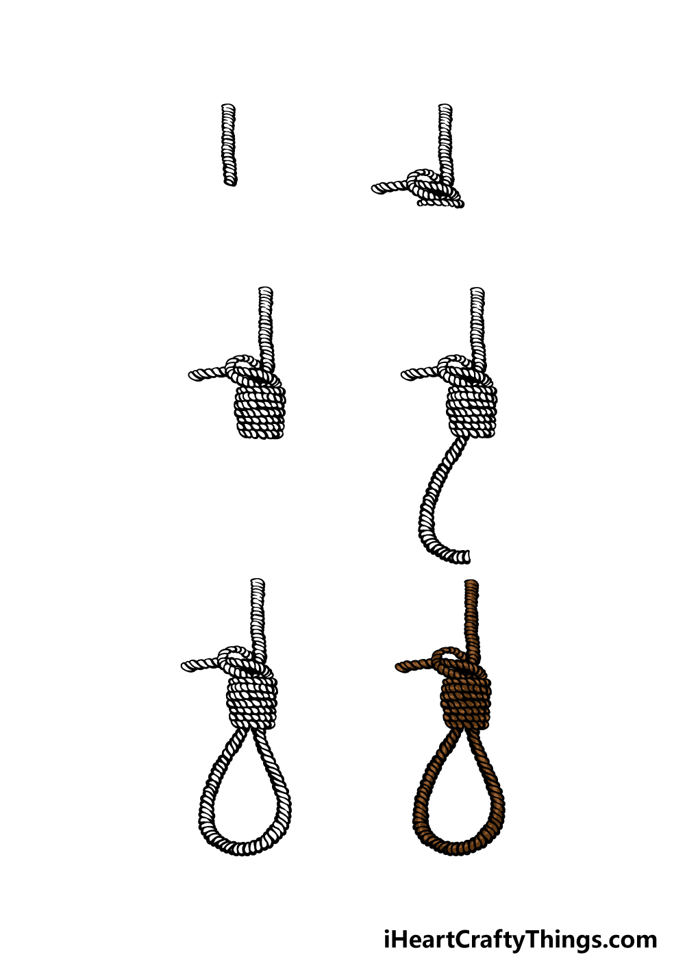 How To Draw A Noose Really Easy Drawing Tutorial, 51% OFF