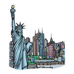 how to draw New York image
