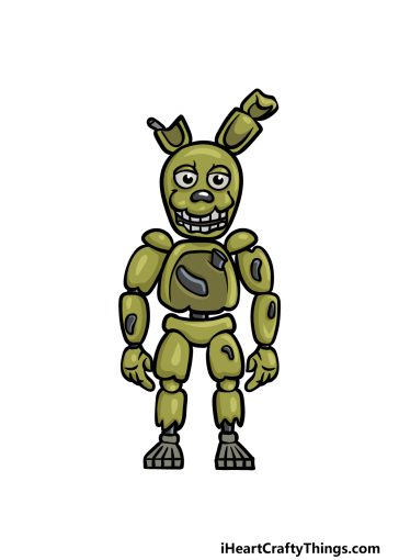 how to draw Springtrap image