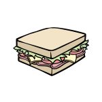 how to draw a Sandwich image