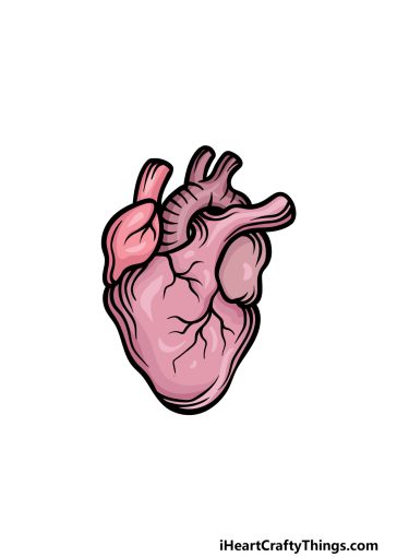 how to draw a realistic heart image