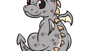 how to draw a baby dragon image