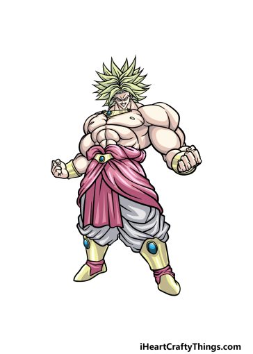 how to draw Broly image