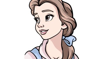 how to draw Belle image