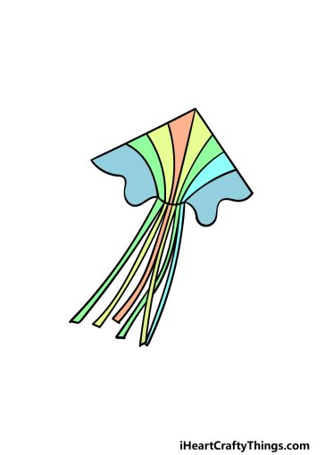 how to draw a kite image