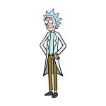 how to draw Rick image