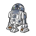 how to draw R2D2 image