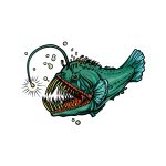 how to draw an Angler Fish image