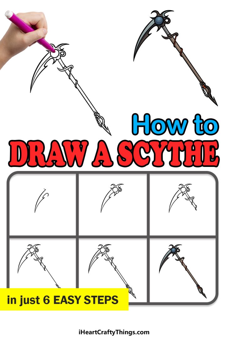 Scythe Drawing How To Draw A Scythe Step By Step