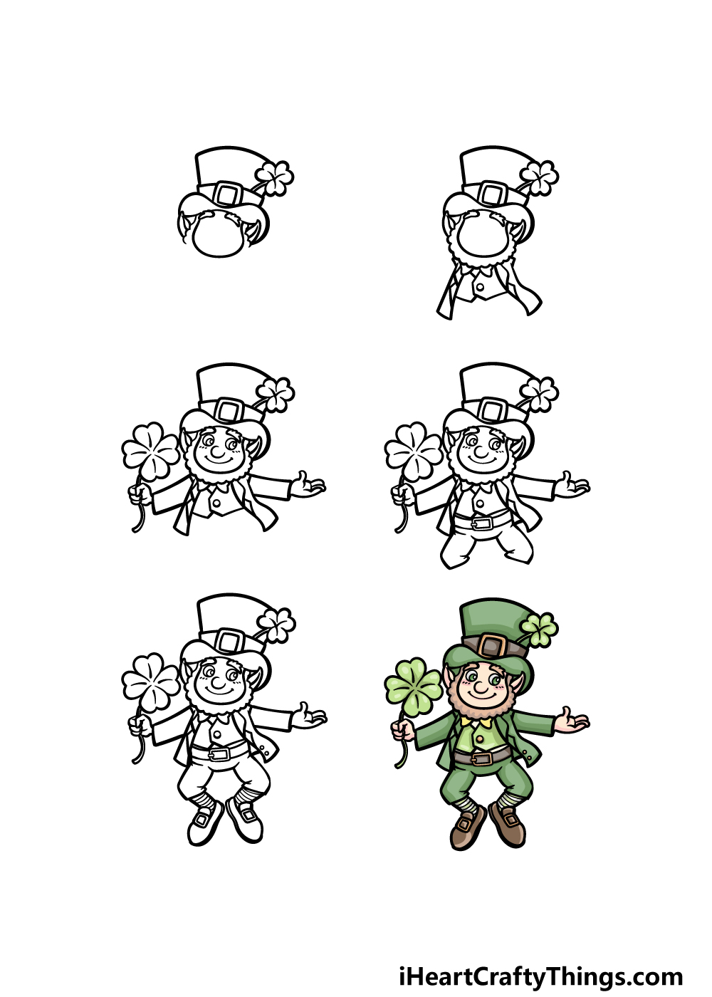 how to draw St. Patrick’s Day in 6 steps