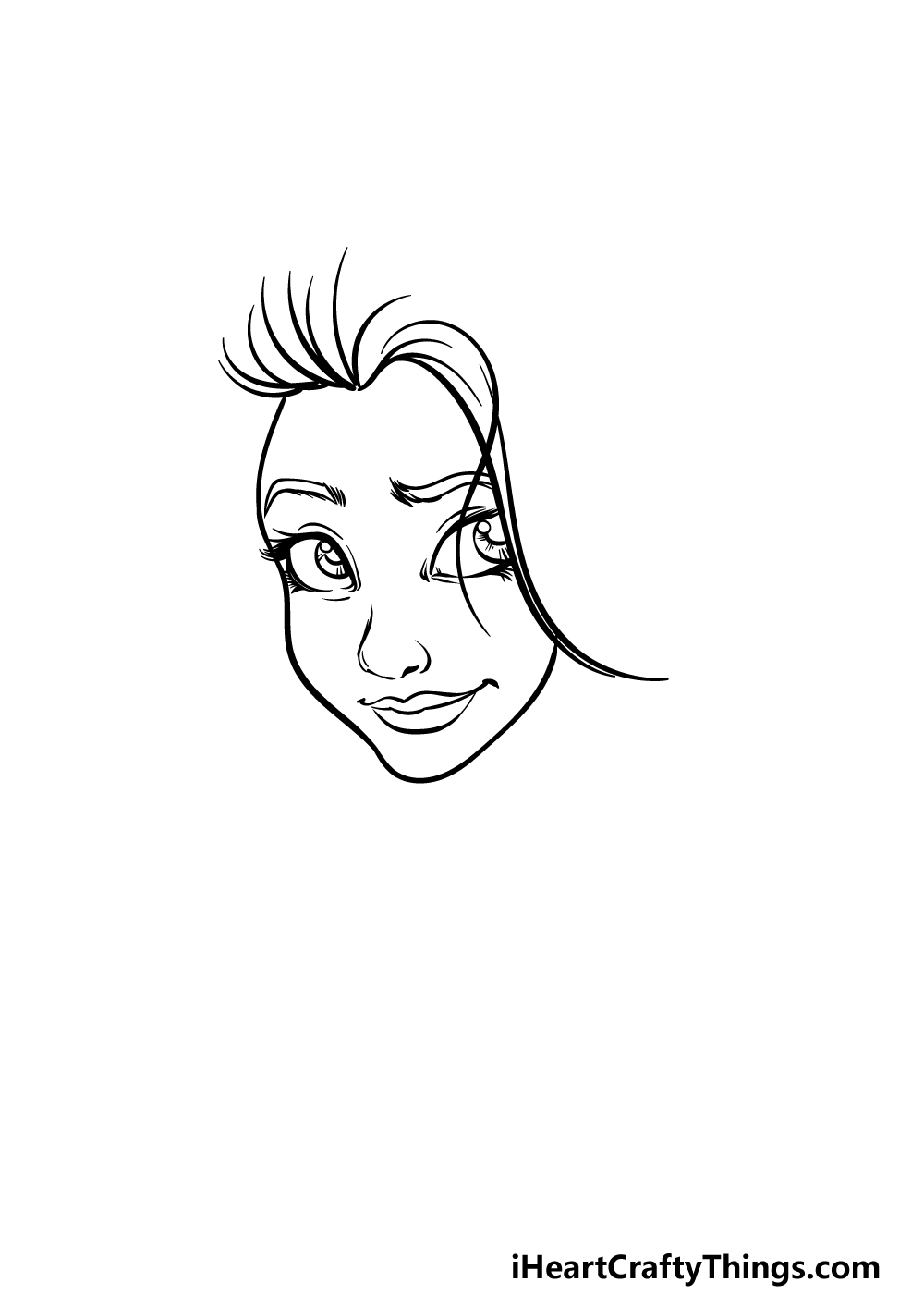 how to draw a Self Portrait step 1
