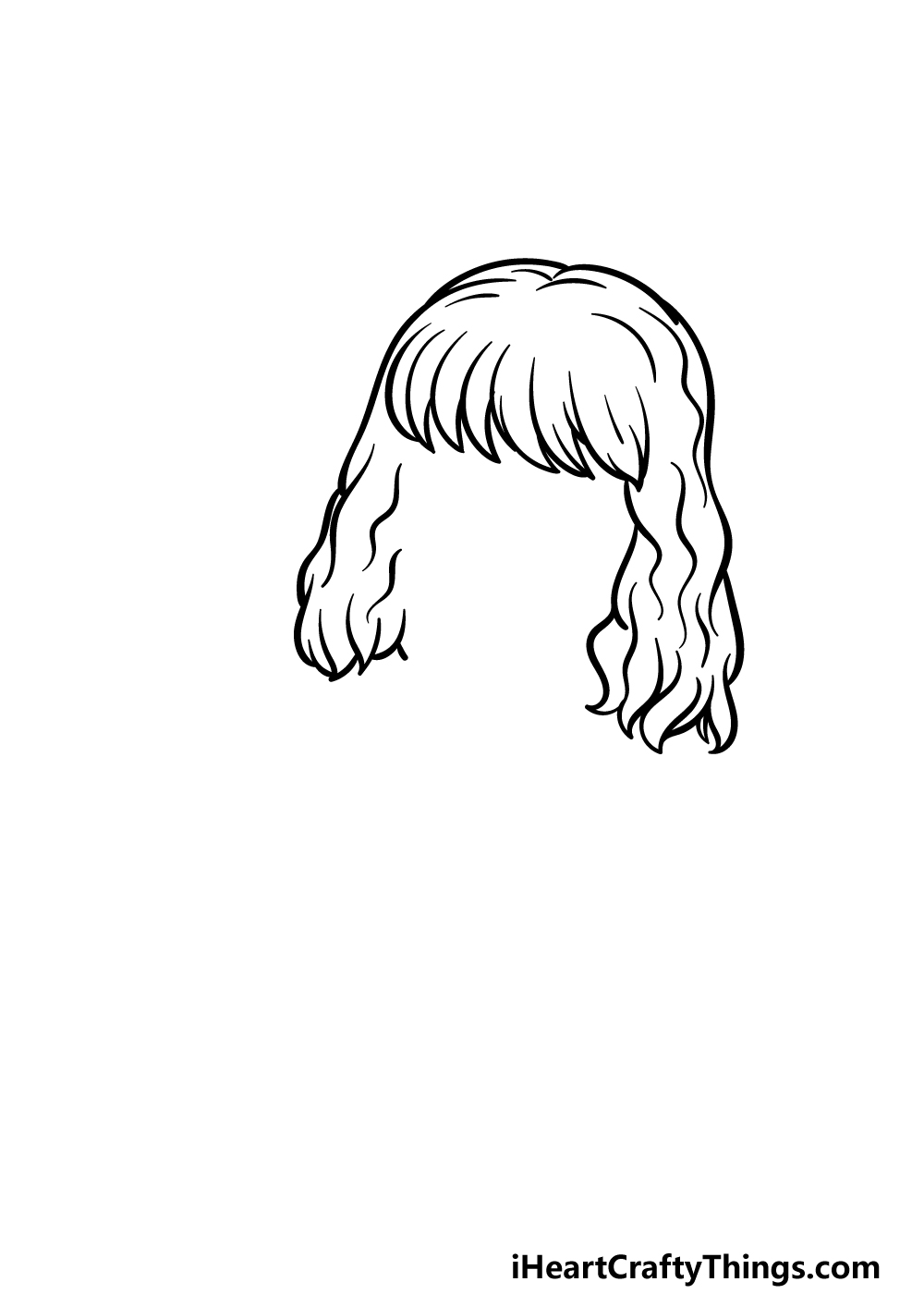 how to draw Hermione Granger step 1
