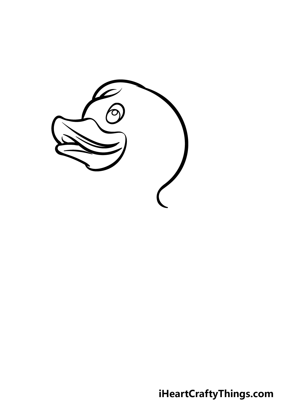 how to draw a Rubber Duck step 1