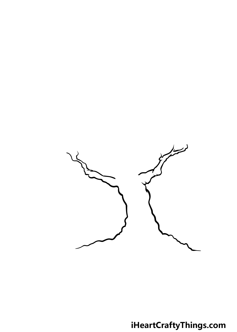 how to draw a Cartoon Tree step 1