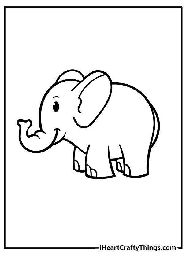 35 Elephant Coloring Pages PDFs: Download And Print For Free