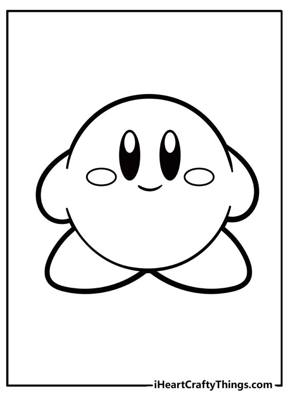 Kirby Coloring Pages (100% Free Printables)