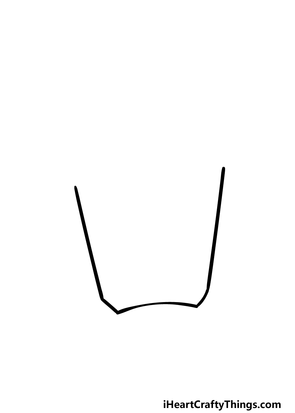 how to draw French Fries step 1