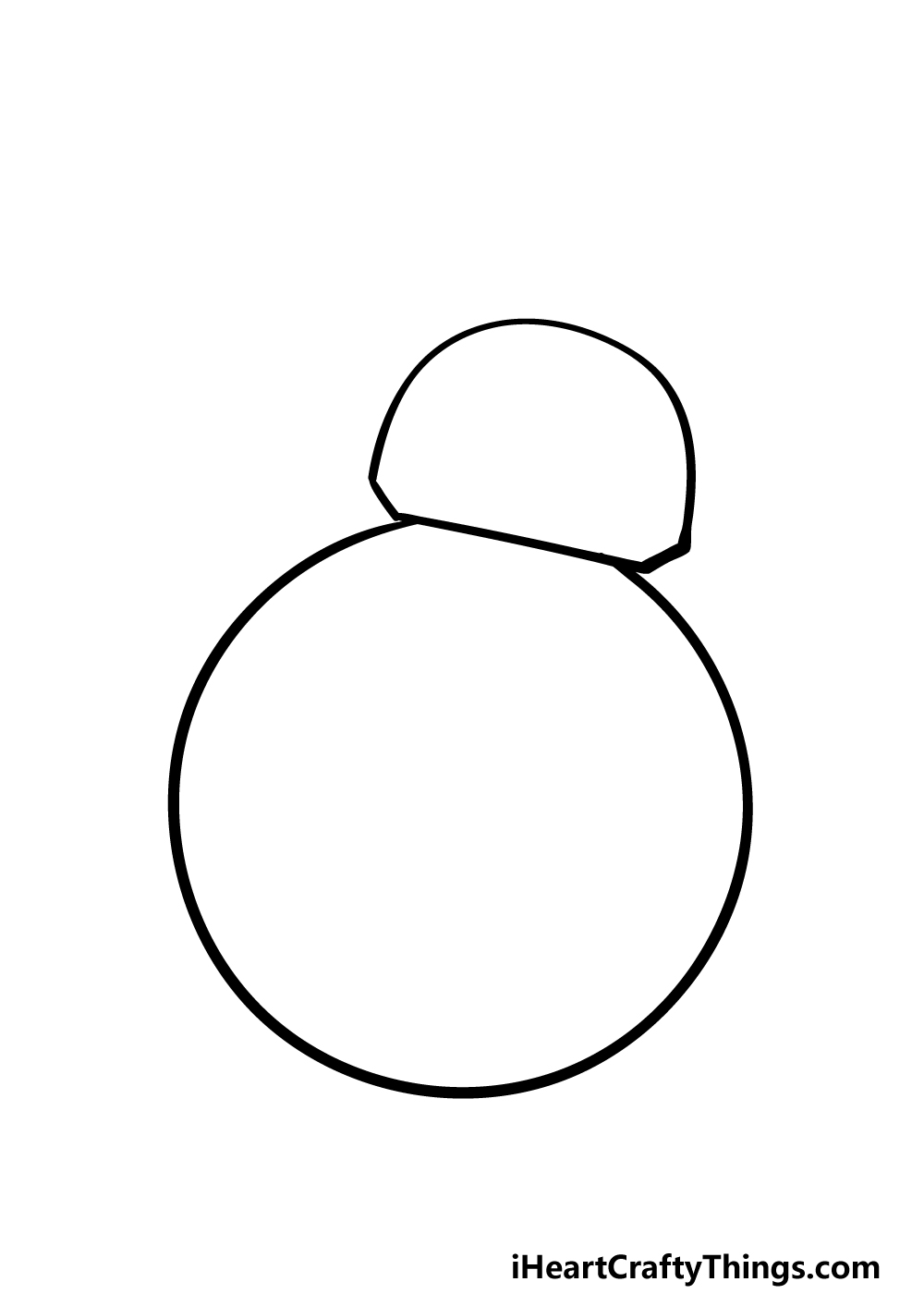 how to draw BB8 step 1