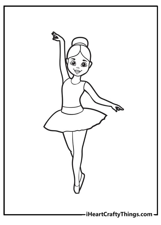 Ballerina Coloring Pages (100% Free Printables)