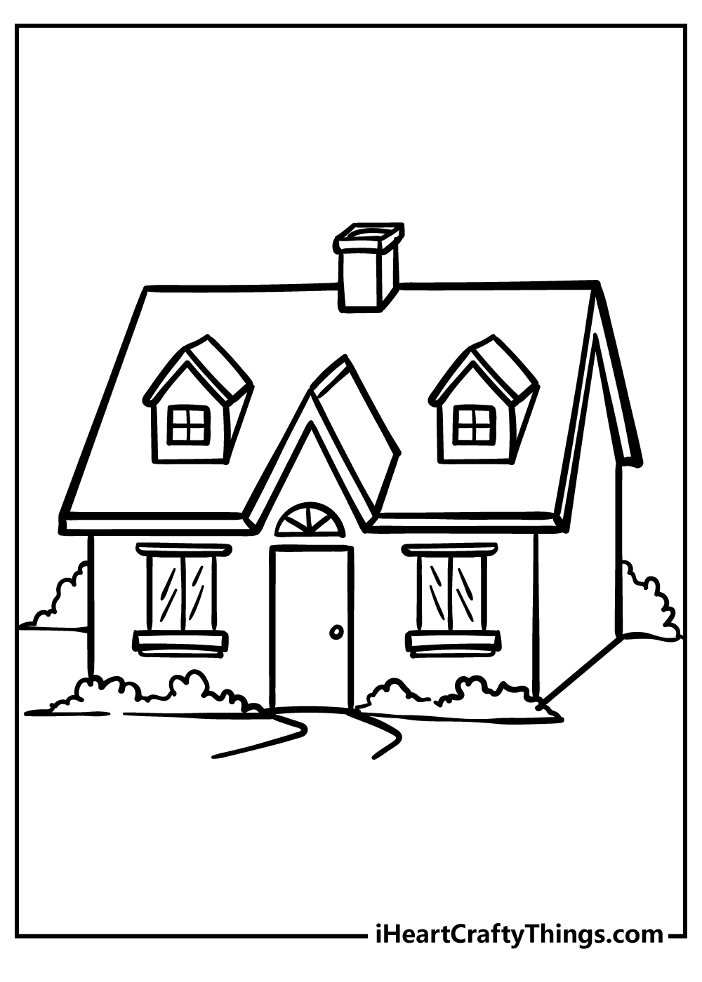 free printable coloring pages of houses