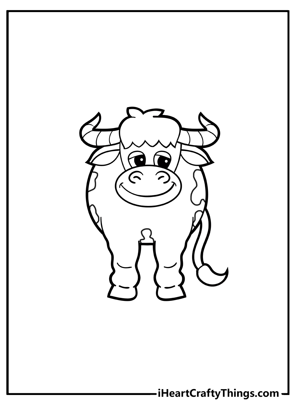 Cow Coloring sheets free download