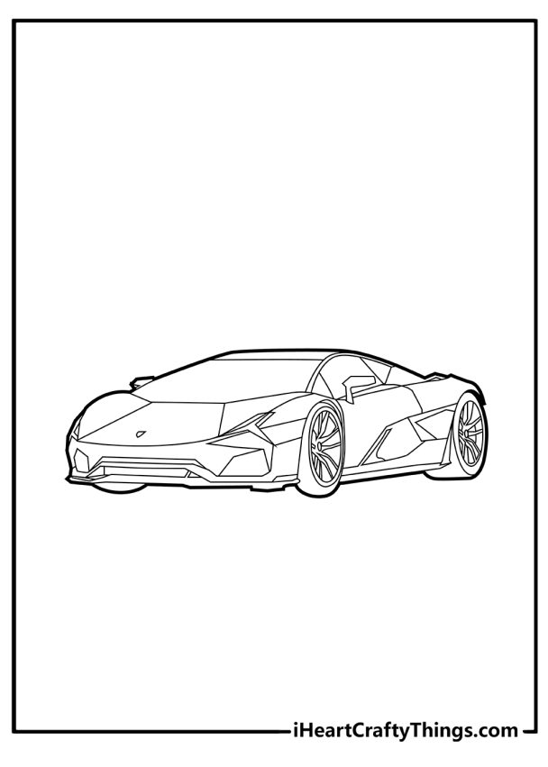 Printable Lamborghini Coloring Pages (Updated 2023)