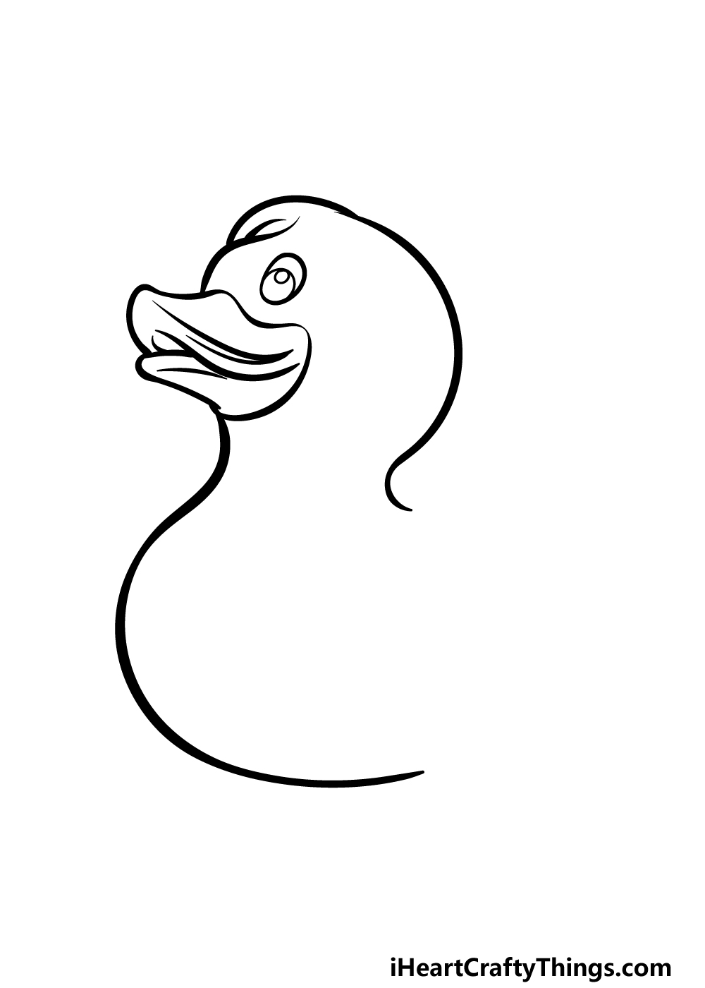 how to draw a Rubber Duck step 2