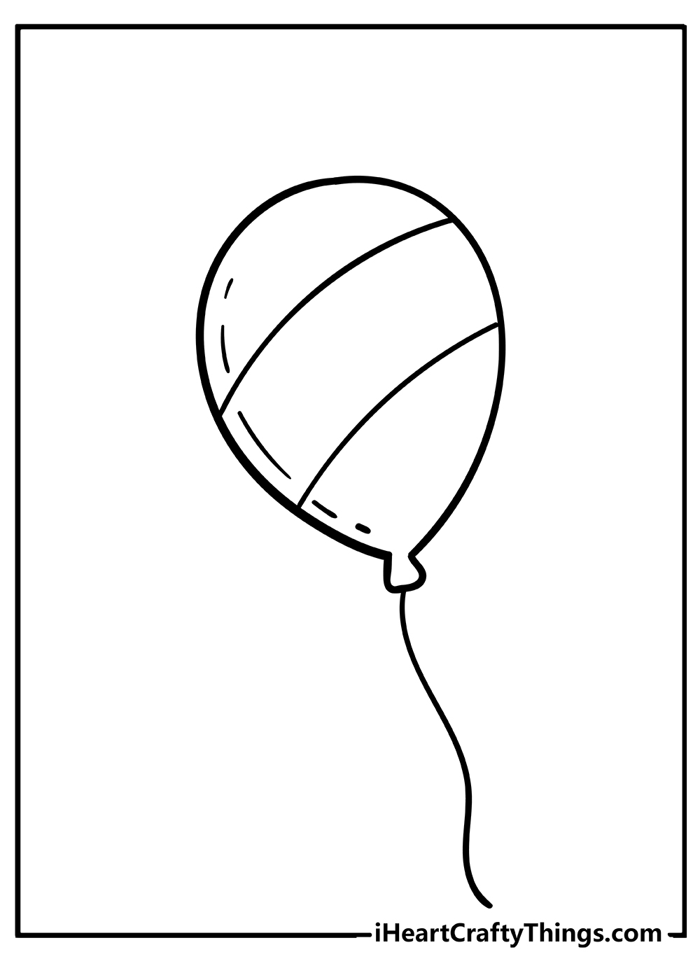 balloons coloring page