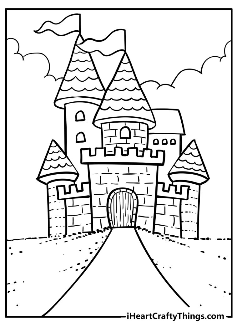 Castle Coloring Pages (100 Free Printables)