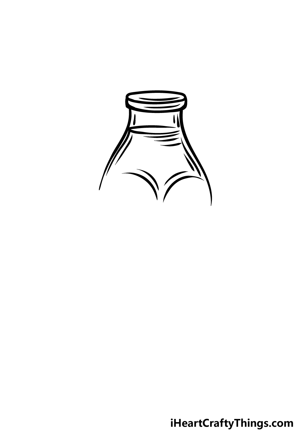 how to draw milk step 2