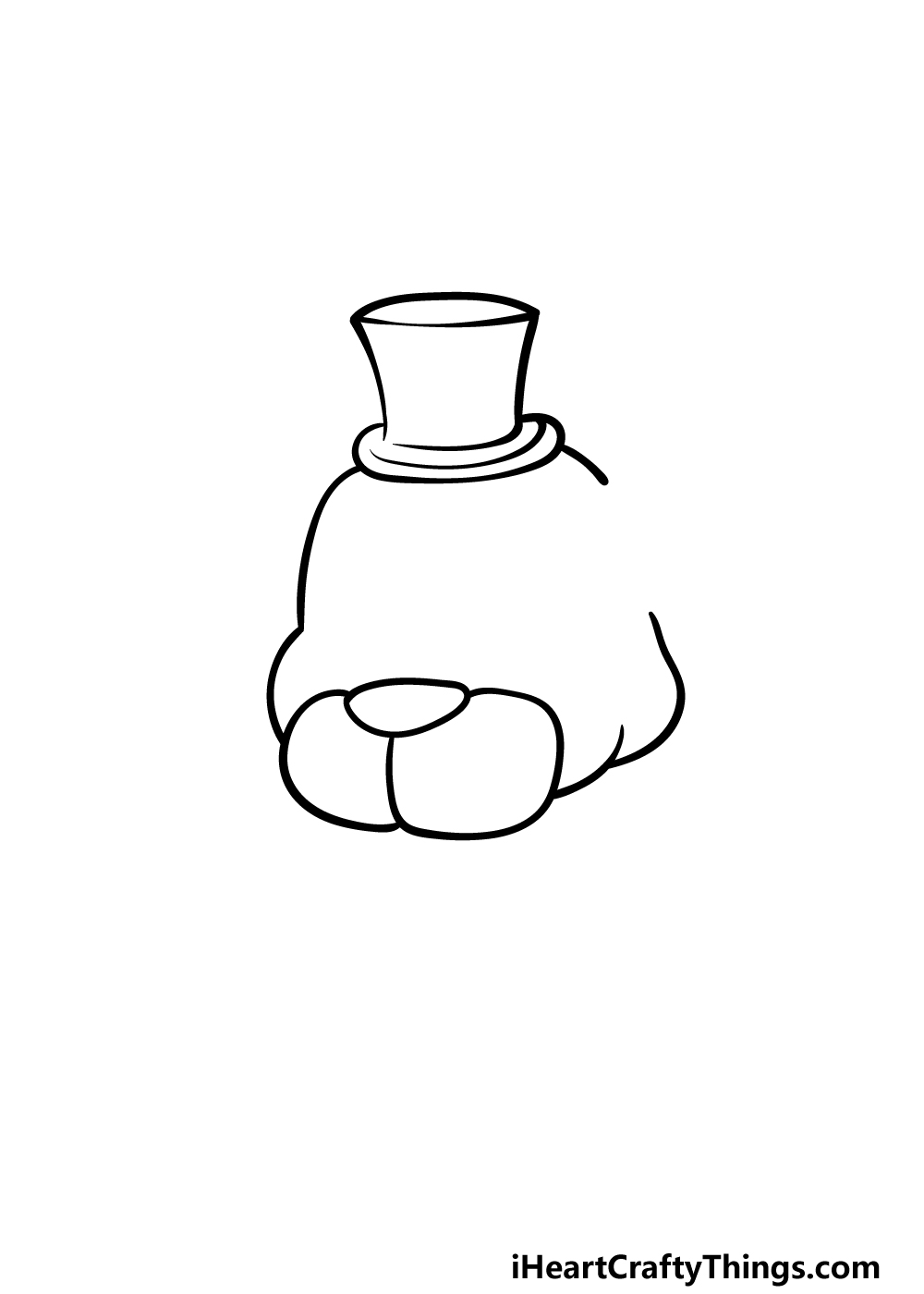 how to draw Freddy Fazbear step 2