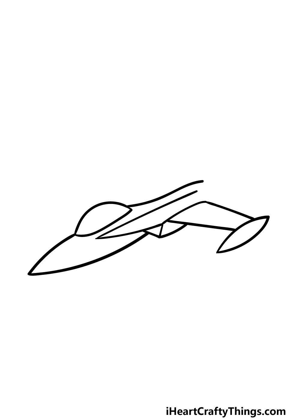 how to draw a Jet step 2