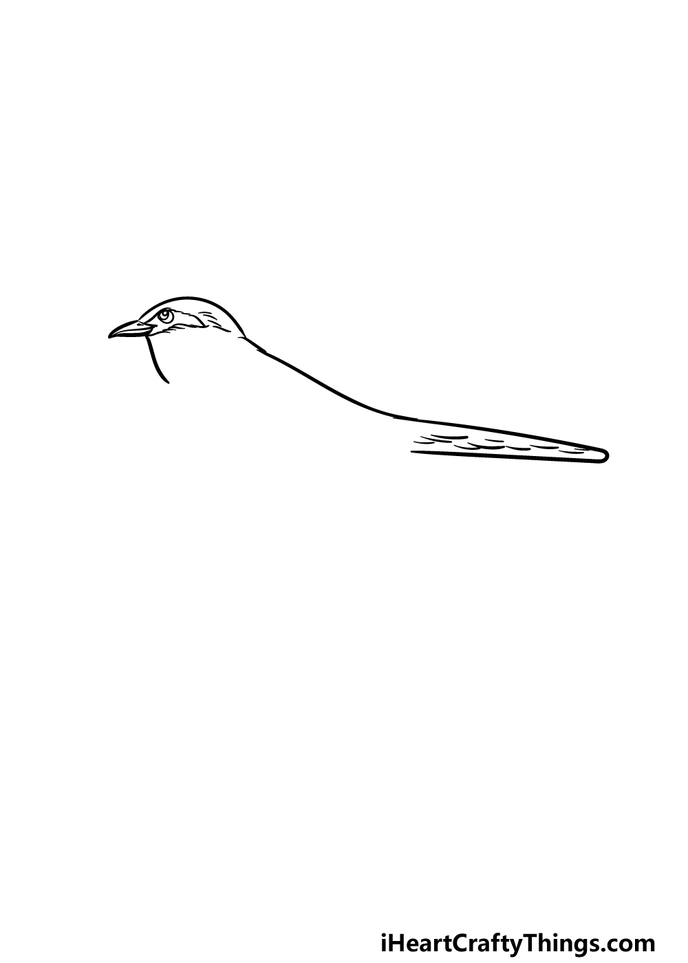 how to draw a Mockingbird step 2