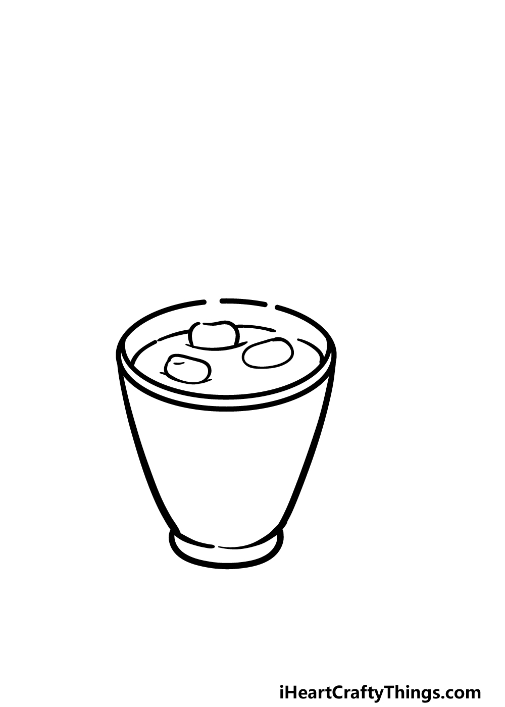 how to draw Hot Chocolate step 2