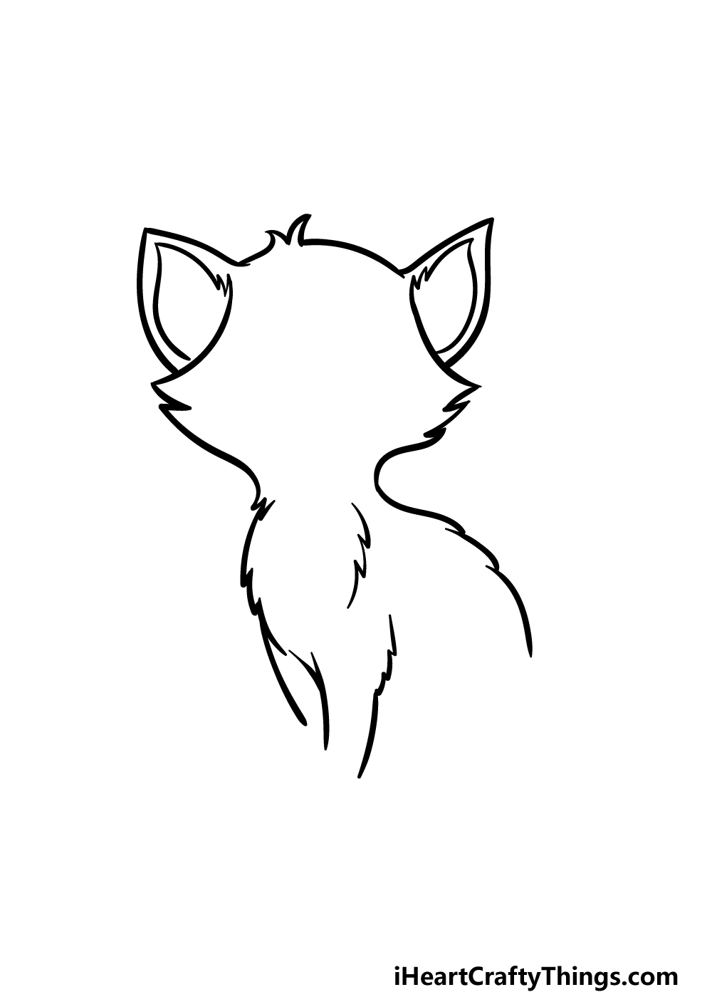 how to draw a Cartoon Cat step 2