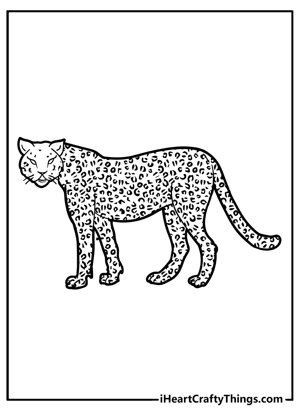 running cheetah coloring pages