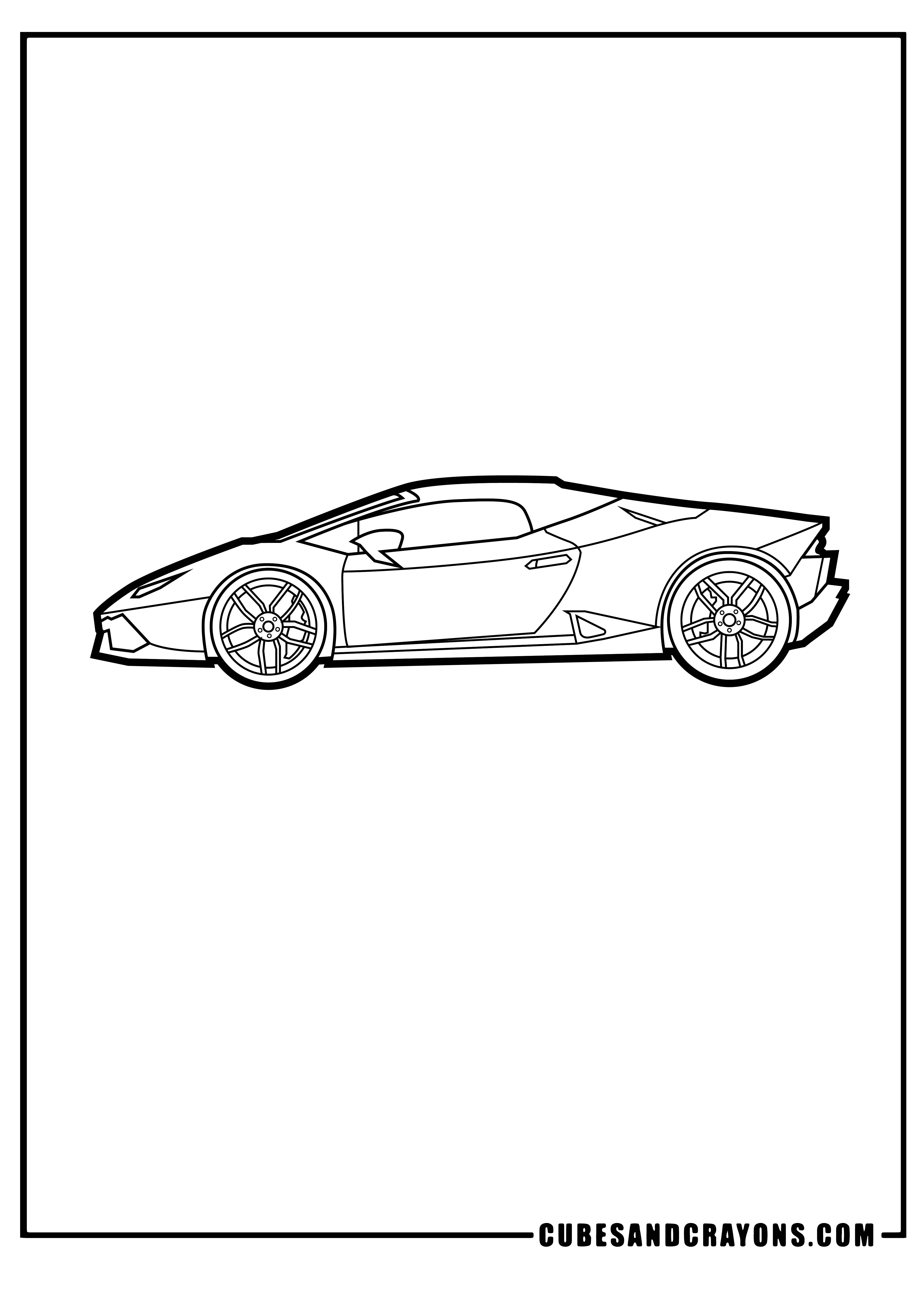 race car coloring pages side view