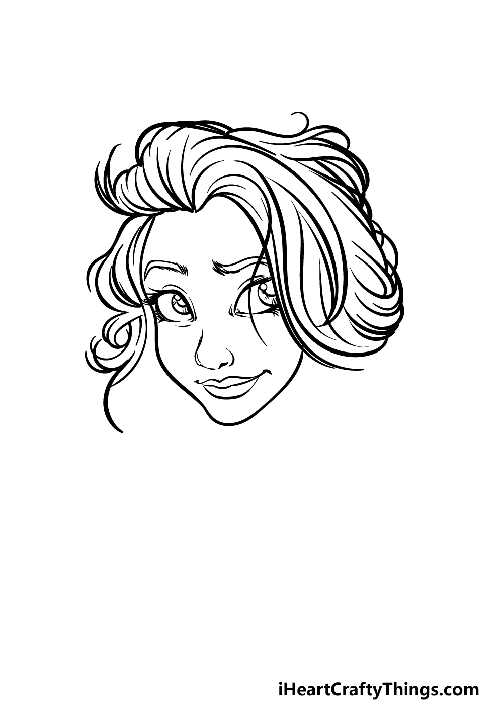 how to draw a Self Portrait step 3
