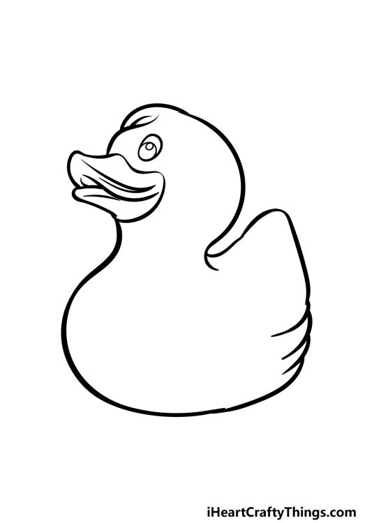 Rubber Duck Drawing - How To Draw A Rubber Duck Step By Step